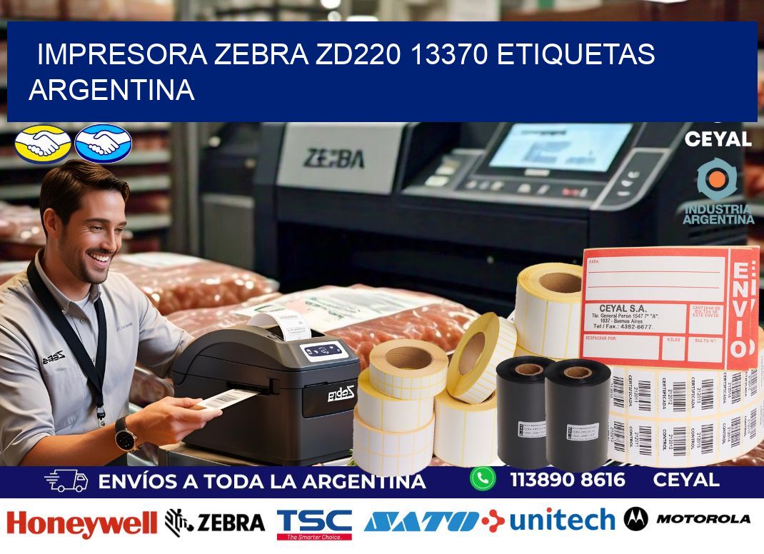 Impresora zebra zd220 13370 etiquetas argentina