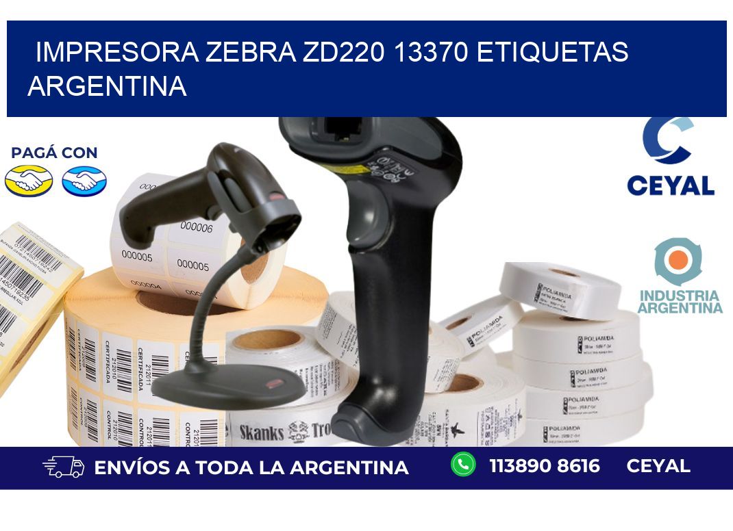 Impresora zebra zd220 13370 etiquetas argentina