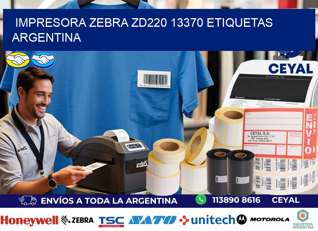 Impresora zebra zd220 13370 etiquetas argentina