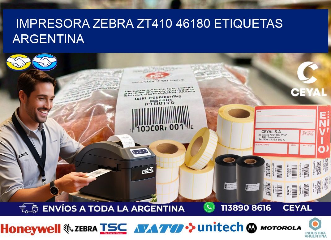 Impresora zebra zt410 46180 etiquetas argentina