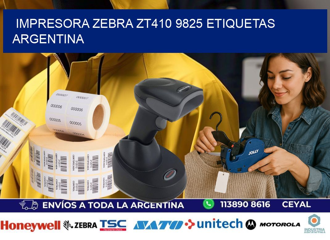 Impresora zebra zt410 9825 etiquetas argentina