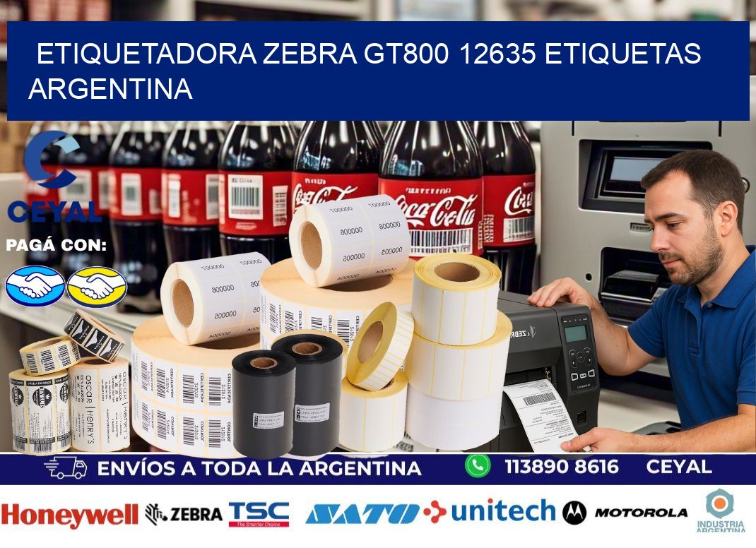 etiquetadora zebra gt800 12635 etiquetas argentina