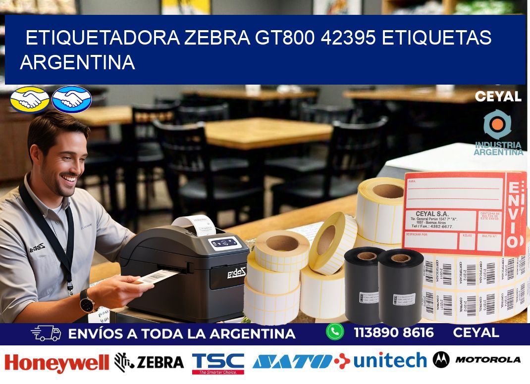 etiquetadora zebra gt800 42395 etiquetas argentina