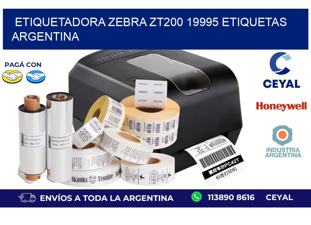 etiquetadora zebra zt200 19995 etiquetas argentina