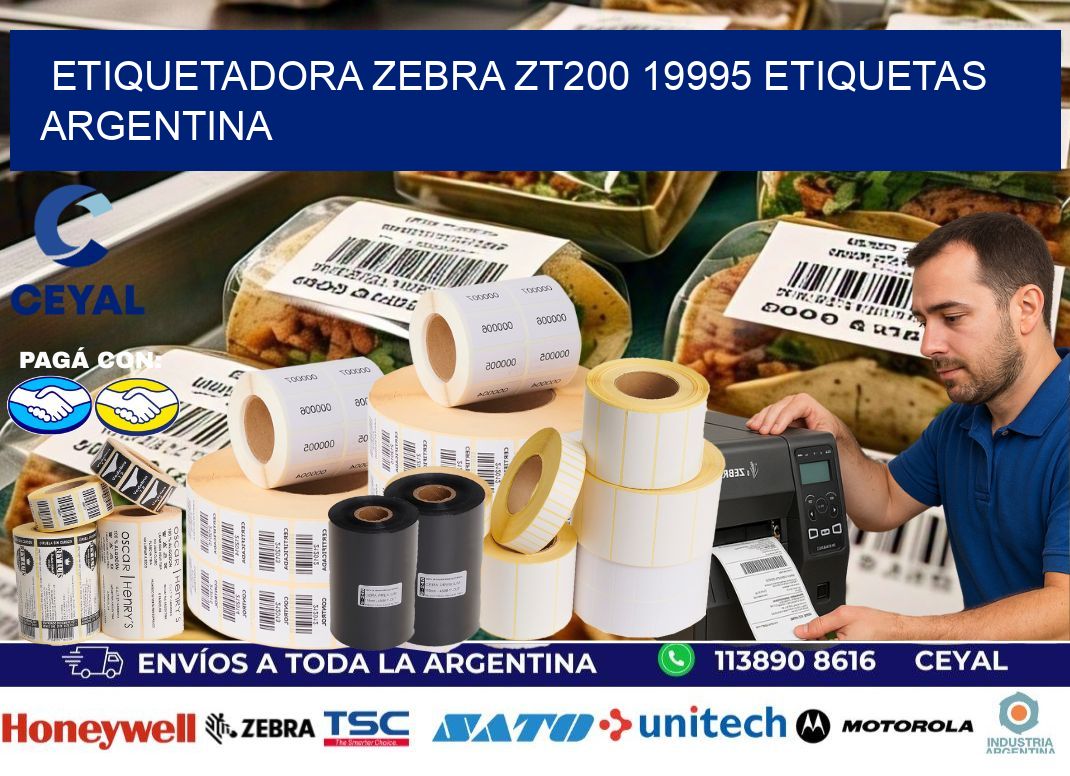 etiquetadora zebra zt200 19995 etiquetas argentina