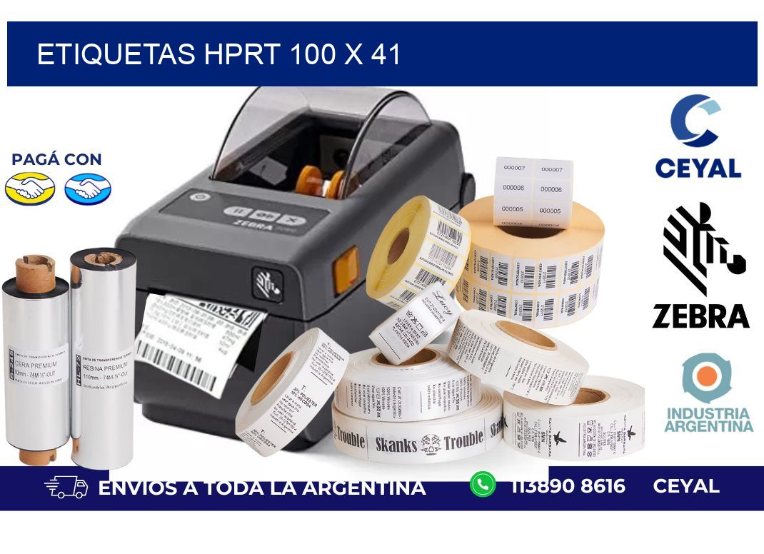 etiquetas hprt 100 x 41
