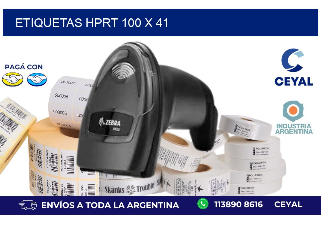 etiquetas hprt 100 x 41