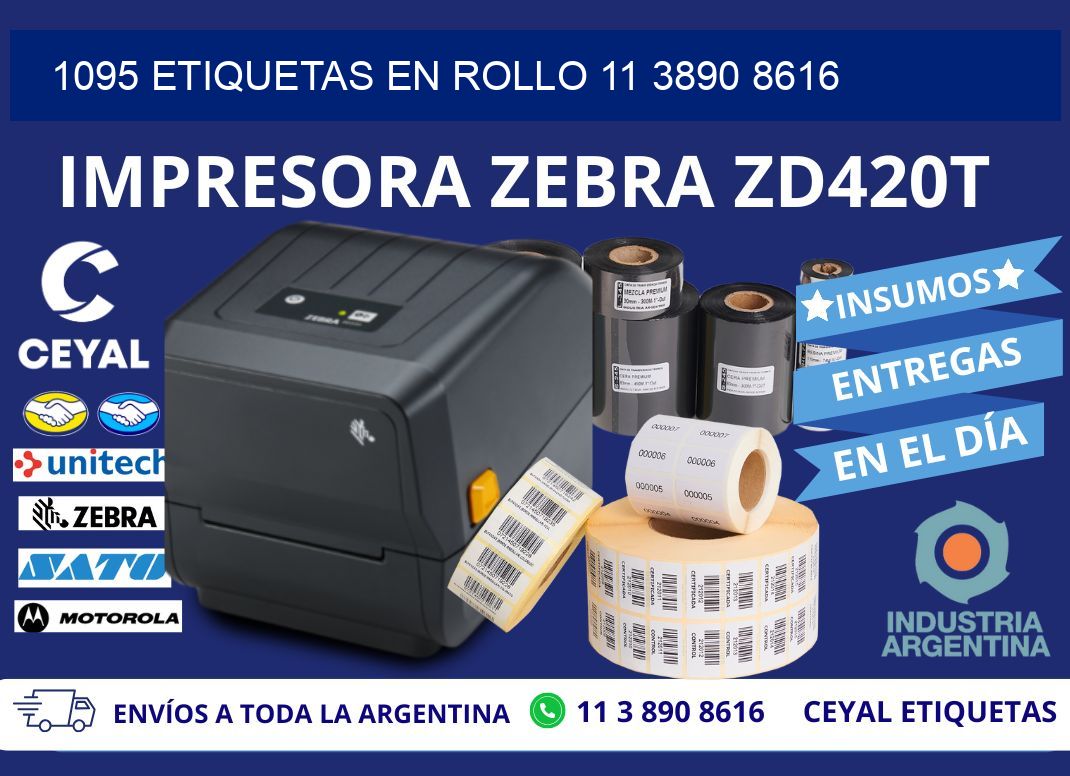 1095 ETIQUETAS EN ROLLO 11 3890 8616