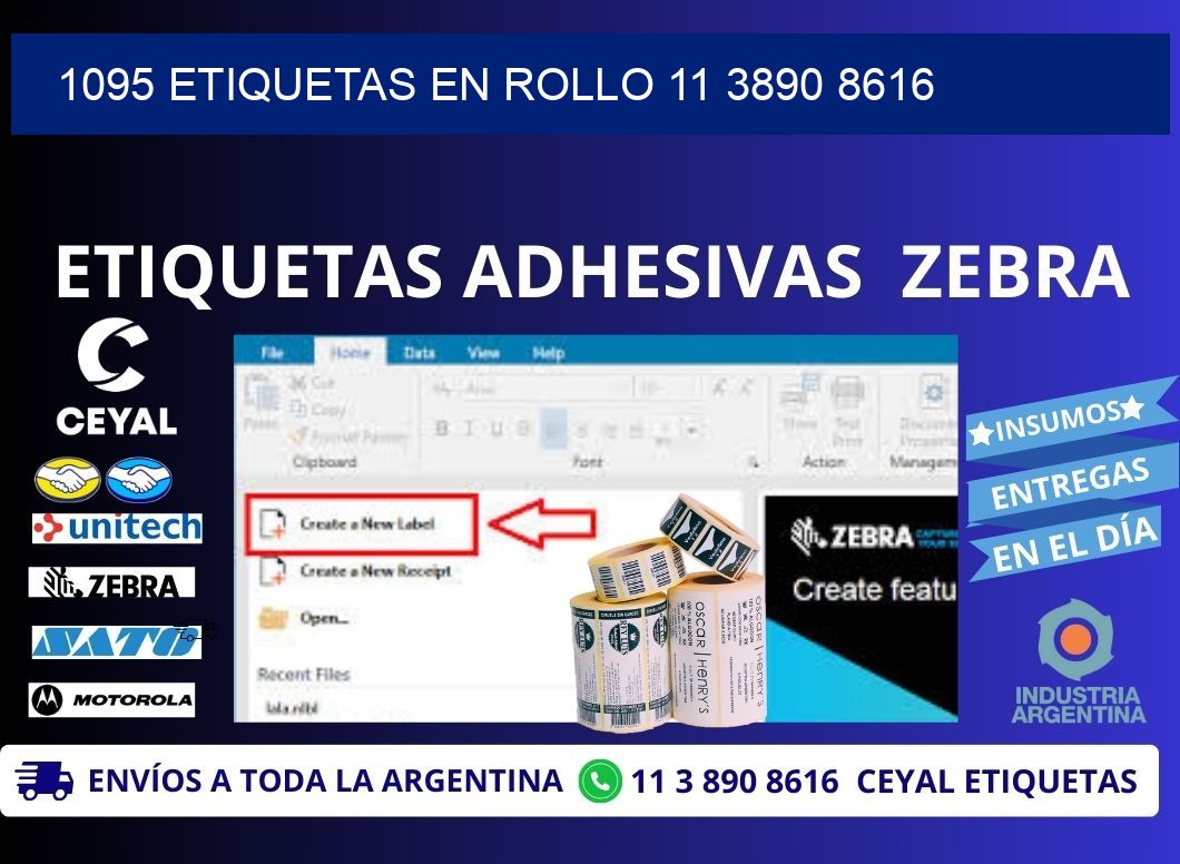 1095 ETIQUETAS EN ROLLO 11 3890 8616
