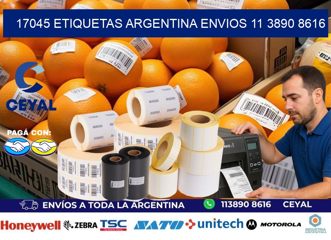 17045 ETIQUETAS ARGENTINA ENVIOS 11 3890 8616