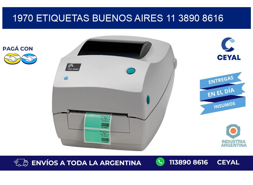 1970 ETIQUETAS BUENOS AIRES 11 3890 8616