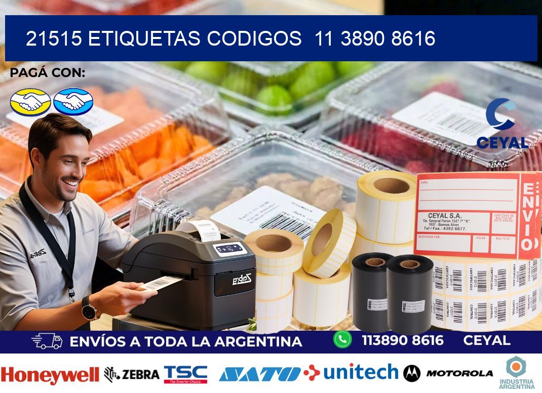 21515 ETIQUETAS CODIGOS  11 3890 8616