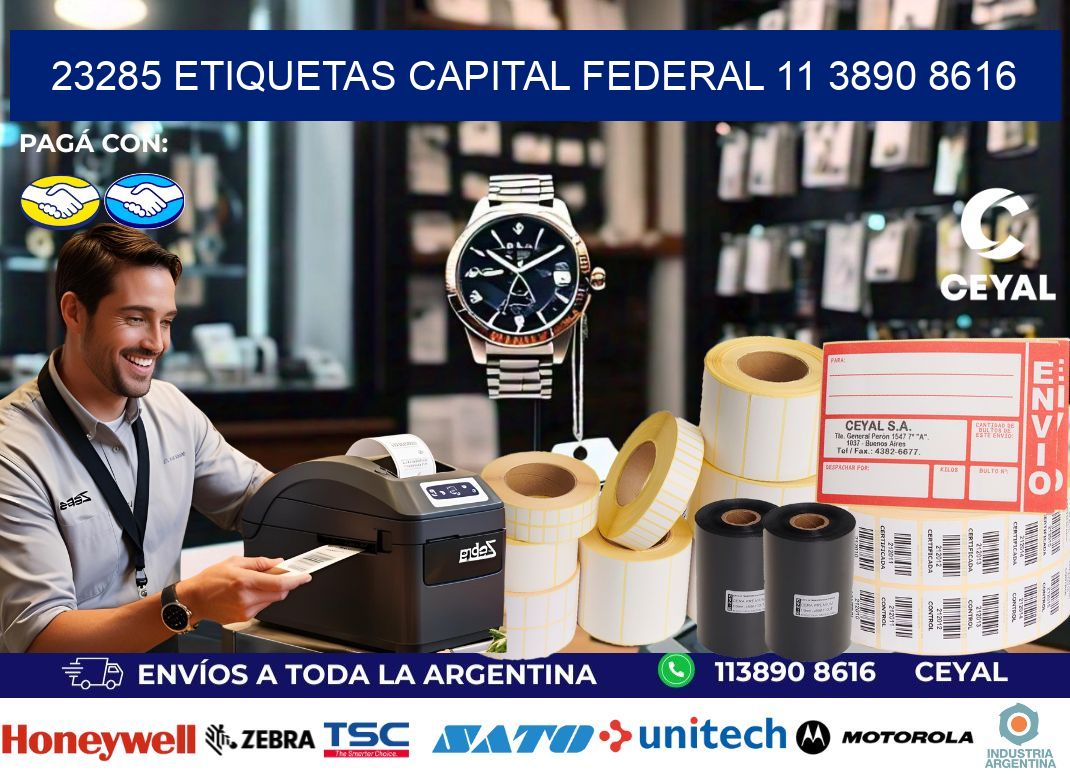 23285 ETIQUETAS CAPITAL FEDERAL 11 3890 8616