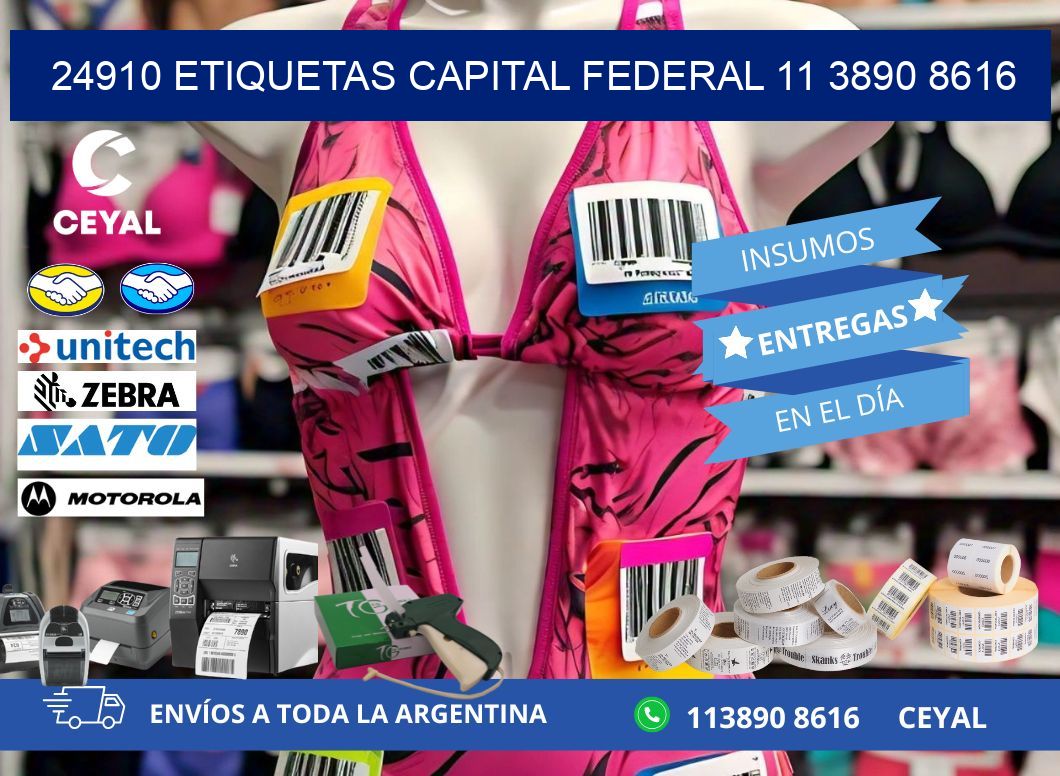 24910 ETIQUETAS CAPITAL FEDERAL 11 3890 8616