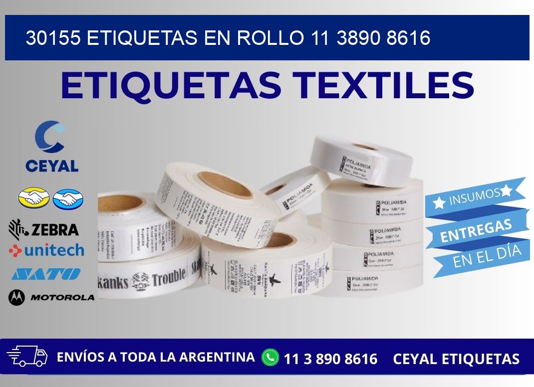 30155 ETIQUETAS EN ROLLO 11 3890 8616
