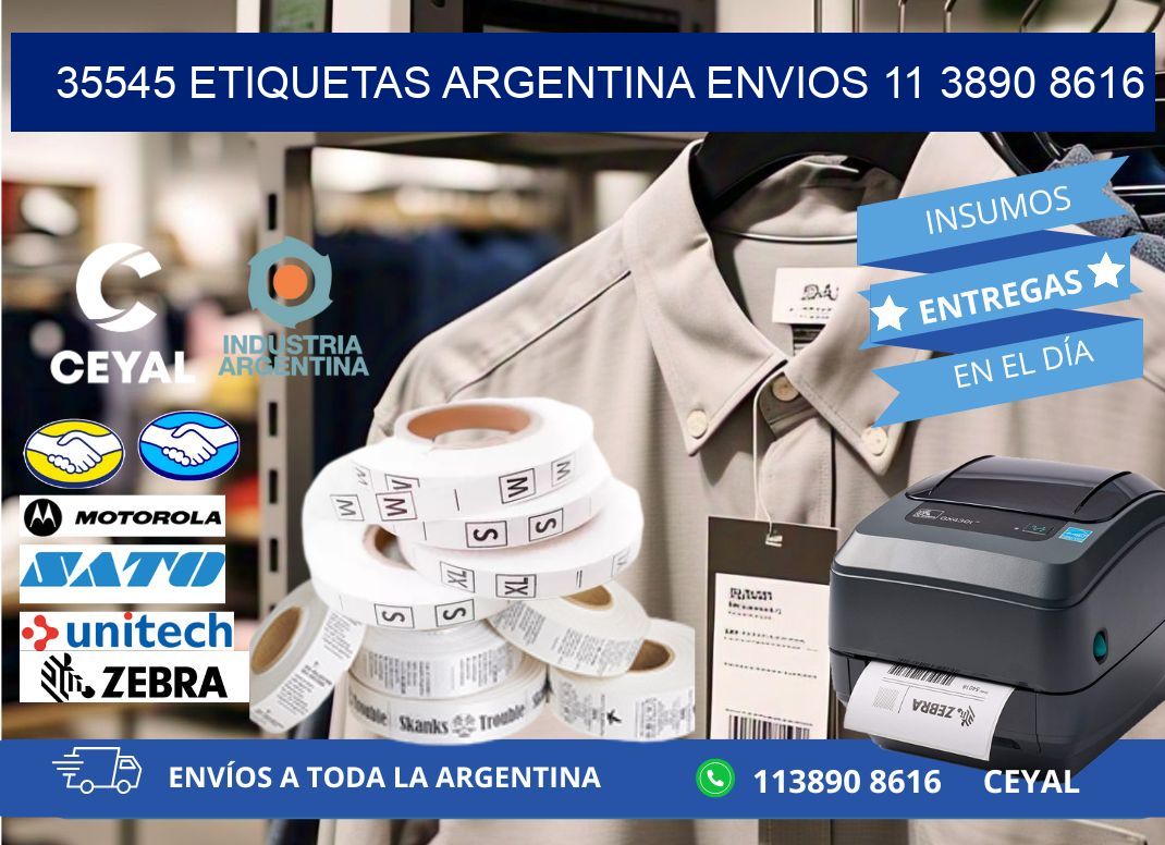 35545 ETIQUETAS ARGENTINA ENVIOS 11 3890 8616