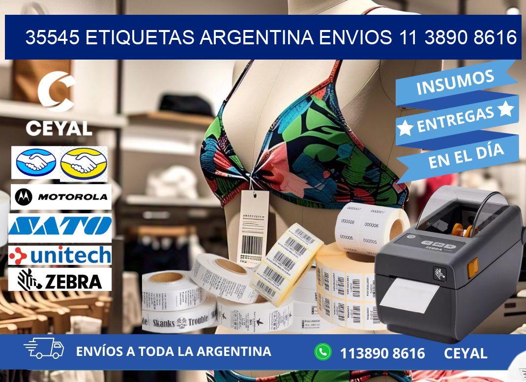 35545 ETIQUETAS ARGENTINA ENVIOS 11 3890 8616