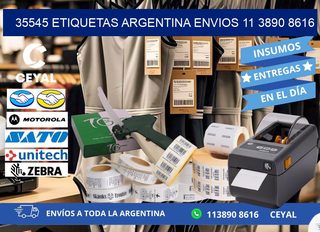 35545 ETIQUETAS ARGENTINA ENVIOS 11 3890 8616