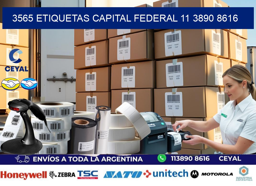 3565 ETIQUETAS CAPITAL FEDERAL 11 3890 8616