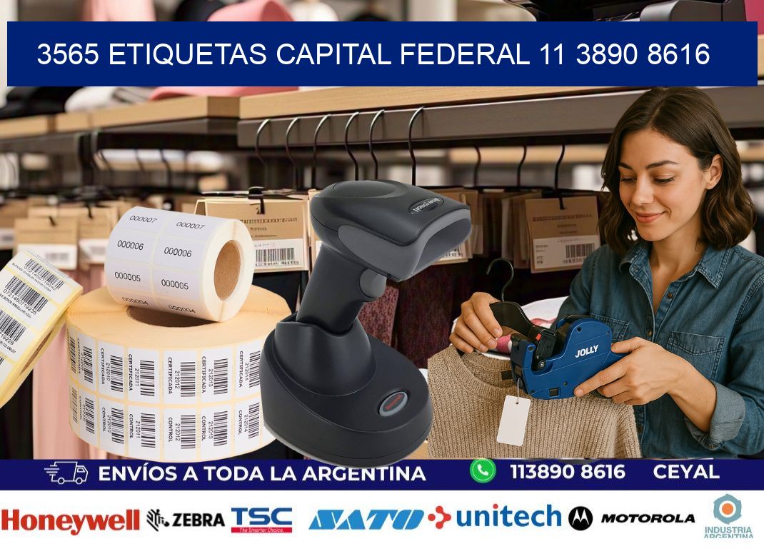 3565 ETIQUETAS CAPITAL FEDERAL 11 3890 8616