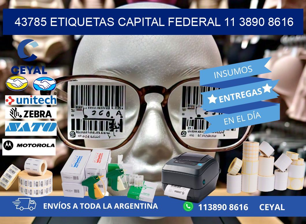 43785 ETIQUETAS CAPITAL FEDERAL 11 3890 8616