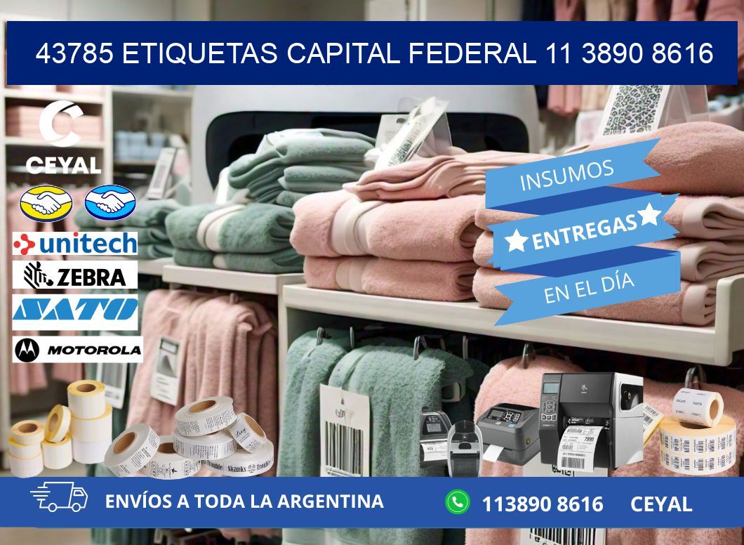 43785 ETIQUETAS CAPITAL FEDERAL 11 3890 8616