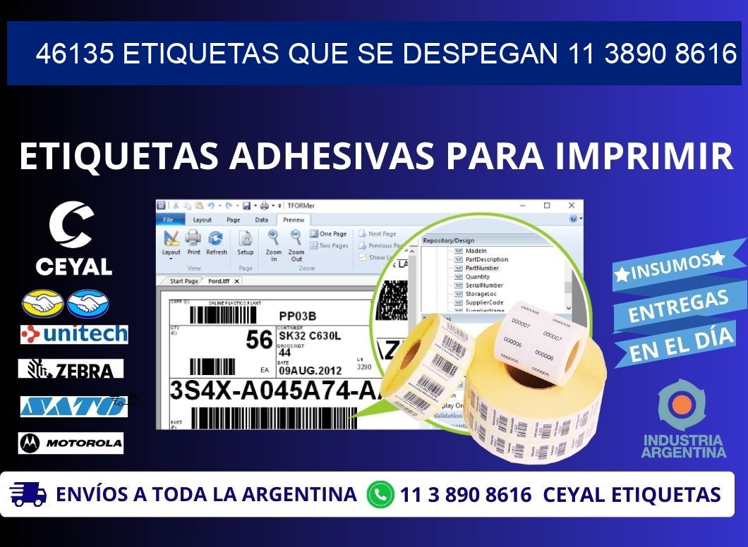 46135 ETIQUETAS QUE SE DESPEGAN 11 3890 8616