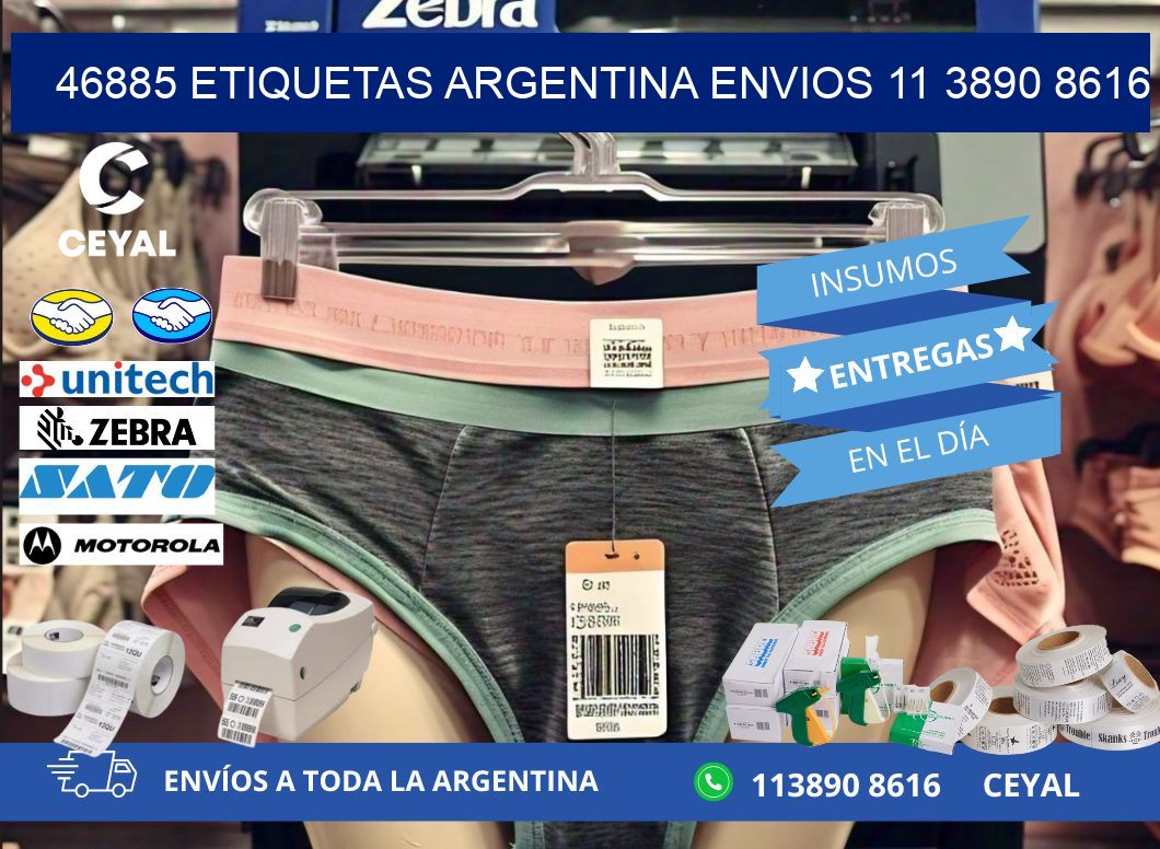 46885 ETIQUETAS ARGENTINA ENVIOS 11 3890 8616