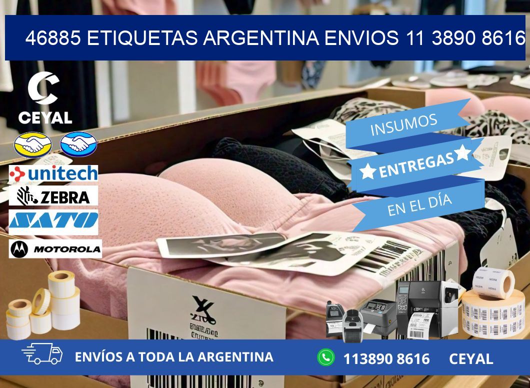 46885 ETIQUETAS ARGENTINA ENVIOS 11 3890 8616