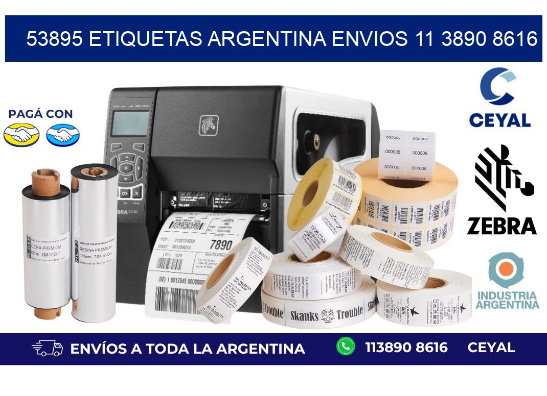 53895 ETIQUETAS ARGENTINA ENVIOS 11 3890 8616
