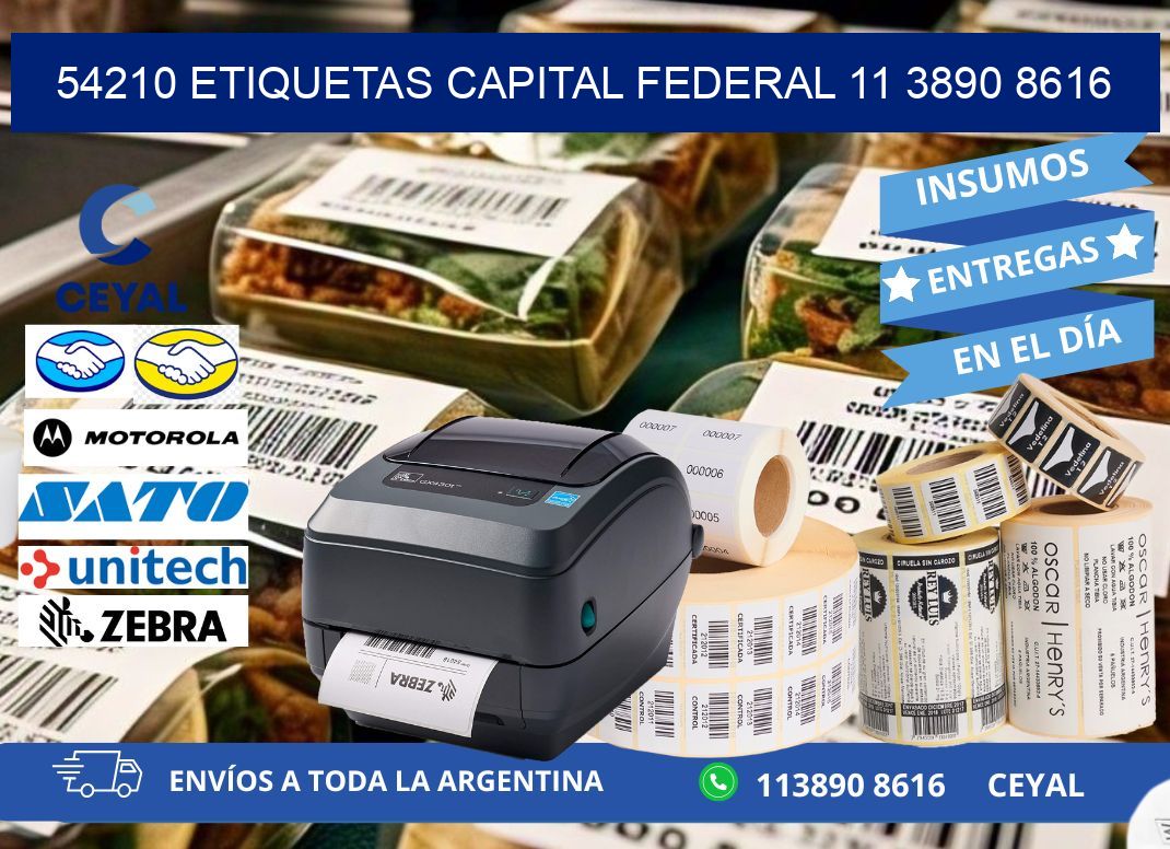 54210 ETIQUETAS CAPITAL FEDERAL 11 3890 8616