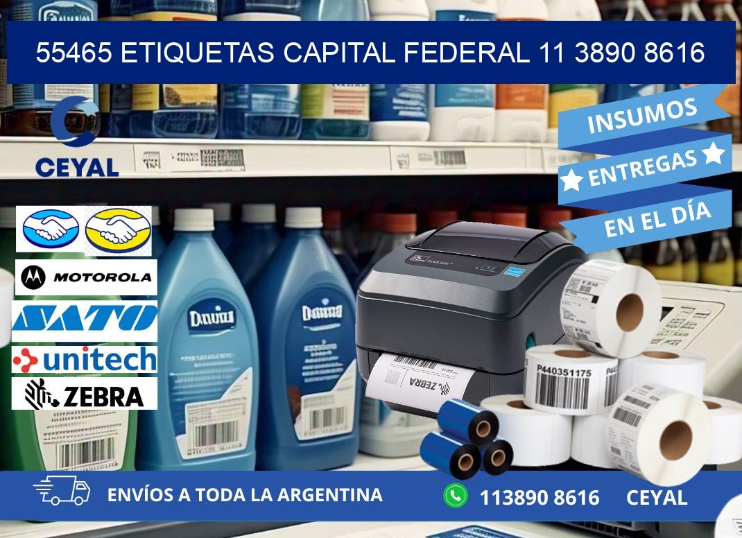 55465 ETIQUETAS CAPITAL FEDERAL 11 3890 8616