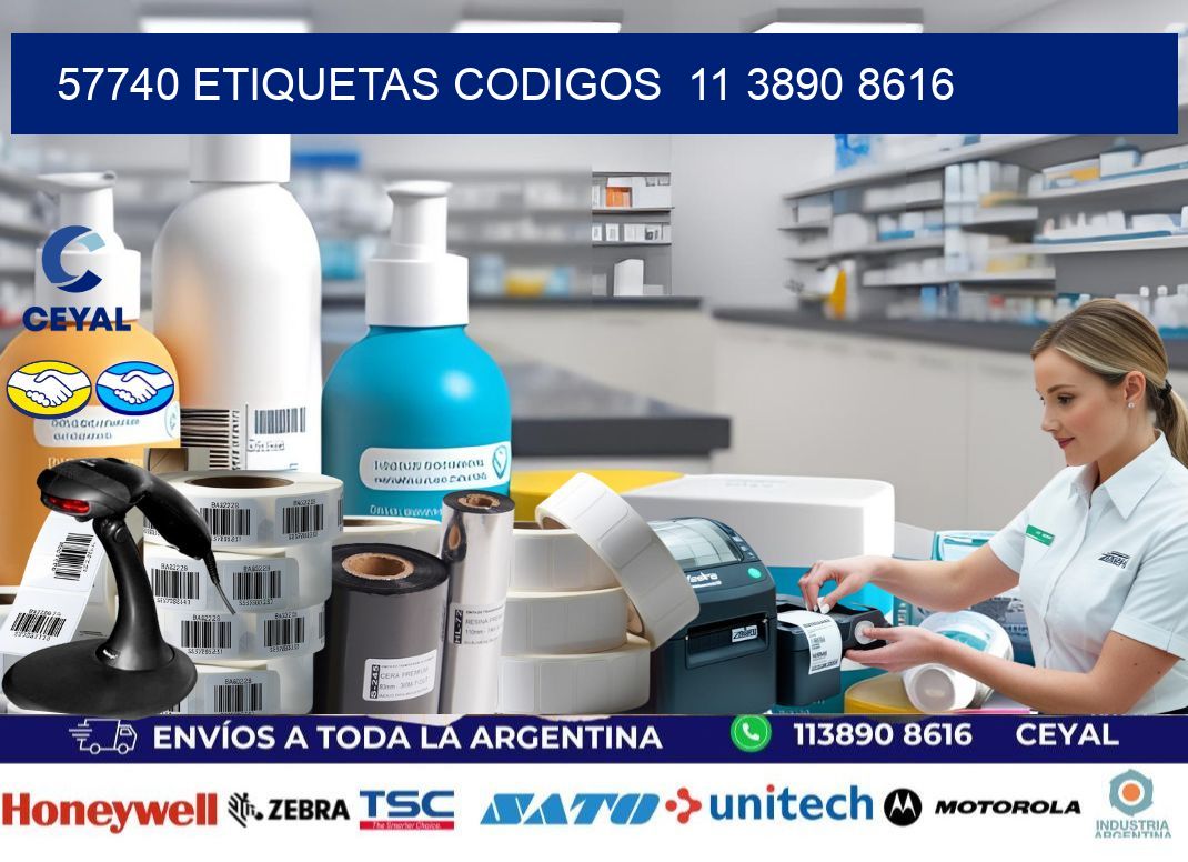 57740 ETIQUETAS CODIGOS  11 3890 8616