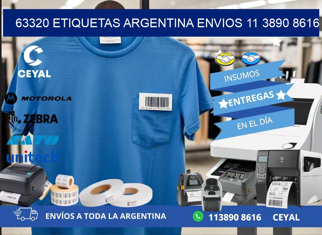 63320 ETIQUETAS ARGENTINA ENVIOS 11 3890 8616