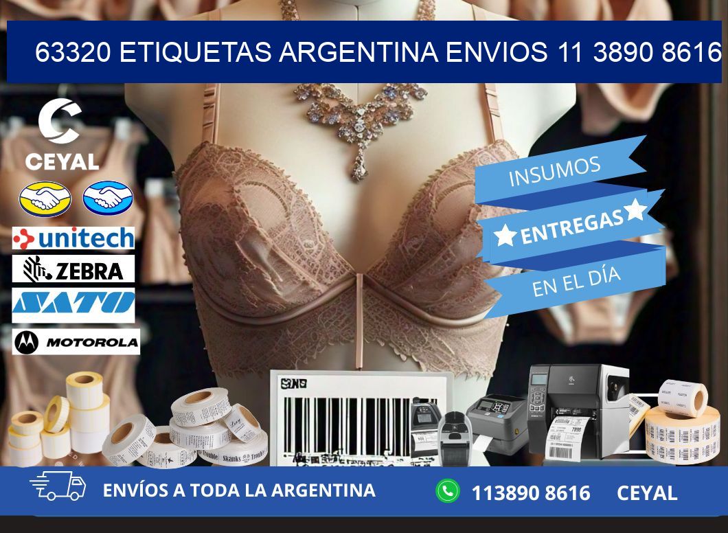 63320 ETIQUETAS ARGENTINA ENVIOS 11 3890 8616