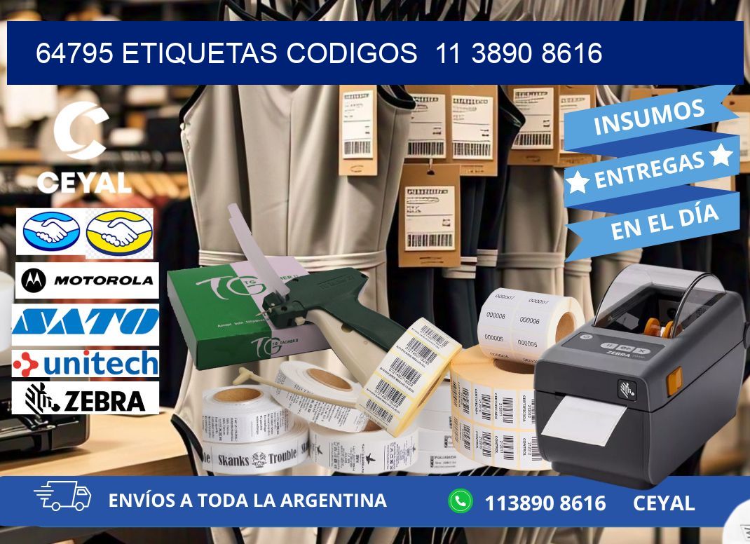 64795 ETIQUETAS CODIGOS  11 3890 8616