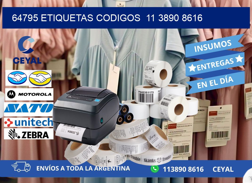 64795 ETIQUETAS CODIGOS  11 3890 8616