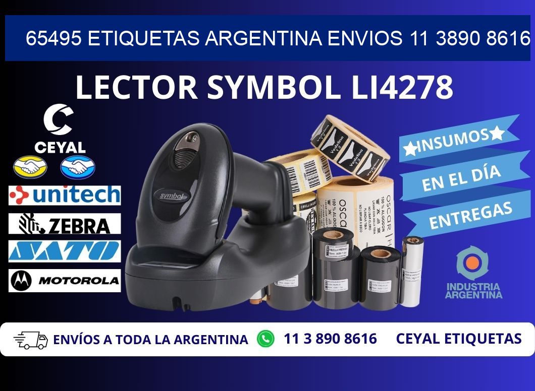 65495 ETIQUETAS ARGENTINA ENVIOS 11 3890 8616