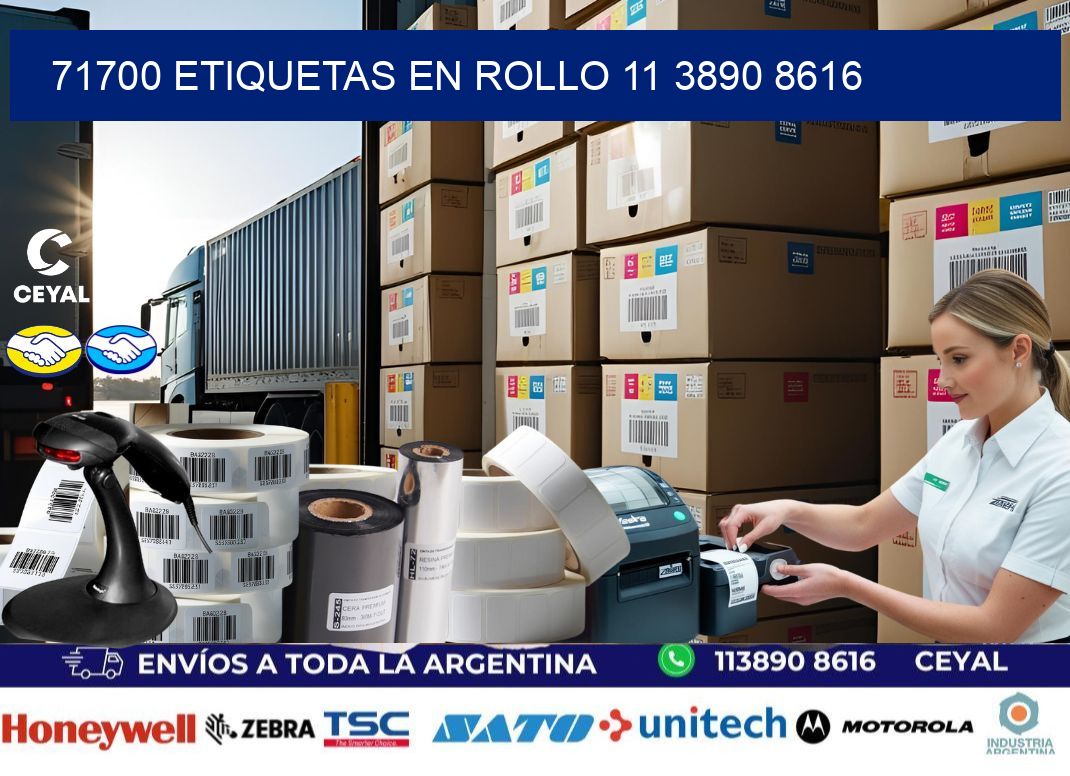 71700 ETIQUETAS EN ROLLO 11 3890 8616
