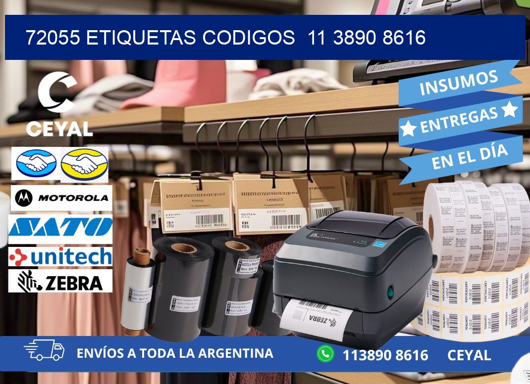 72055 ETIQUETAS CODIGOS  11 3890 8616