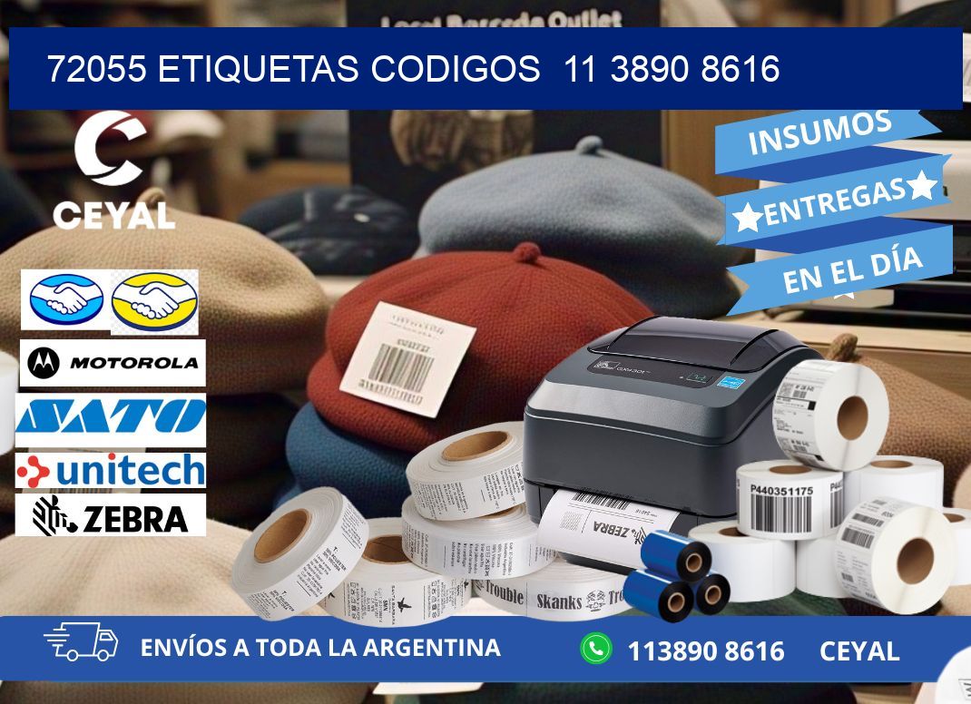72055 ETIQUETAS CODIGOS  11 3890 8616