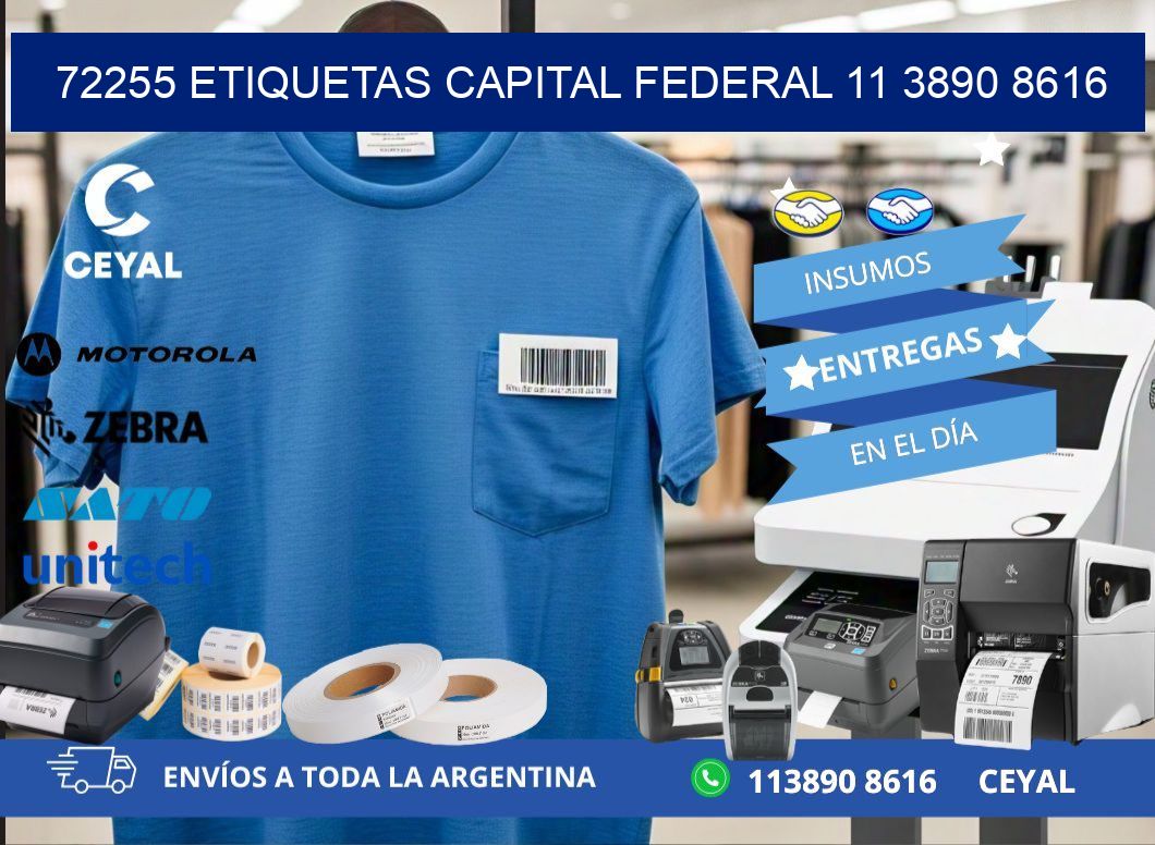 72255 ETIQUETAS CAPITAL FEDERAL 11 3890 8616