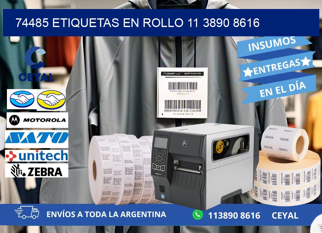 74485 ETIQUETAS EN ROLLO 11 3890 8616