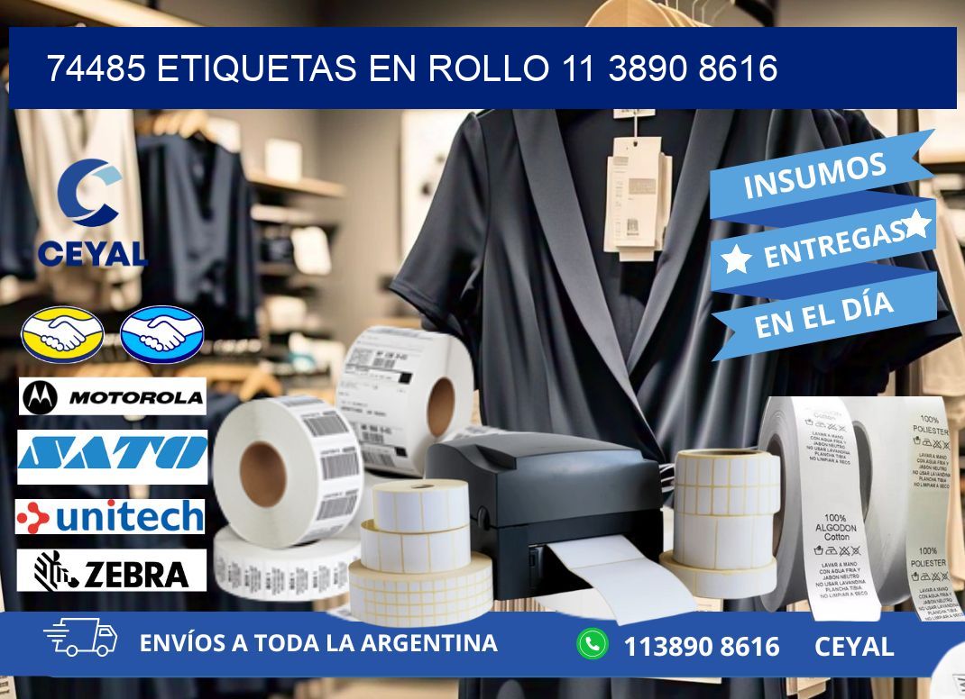 74485 ETIQUETAS EN ROLLO 11 3890 8616