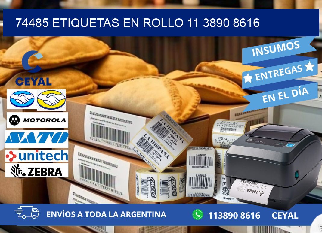 74485 ETIQUETAS EN ROLLO 11 3890 8616