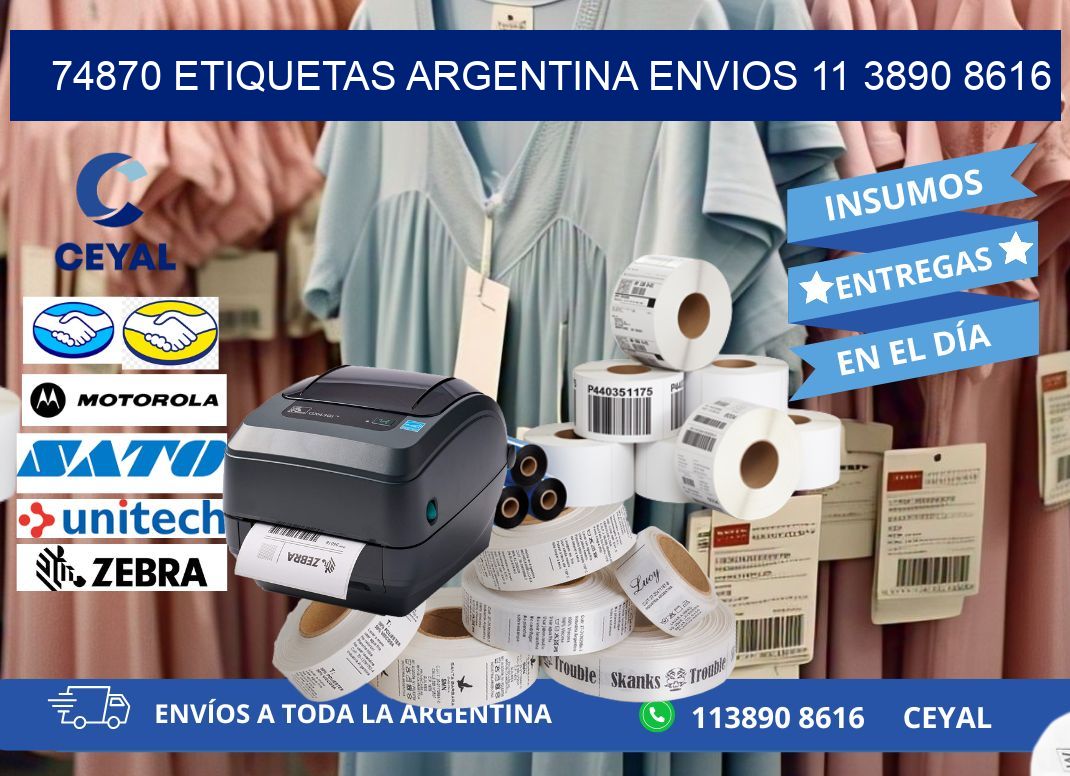 74870 ETIQUETAS ARGENTINA ENVIOS 11 3890 8616