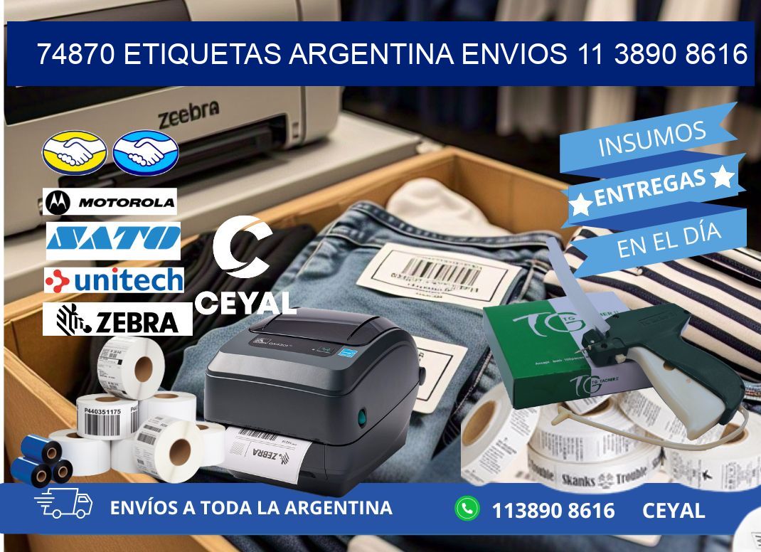 74870 ETIQUETAS ARGENTINA ENVIOS 11 3890 8616