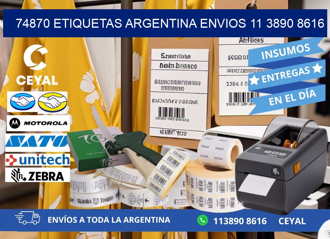 74870 ETIQUETAS ARGENTINA ENVIOS 11 3890 8616