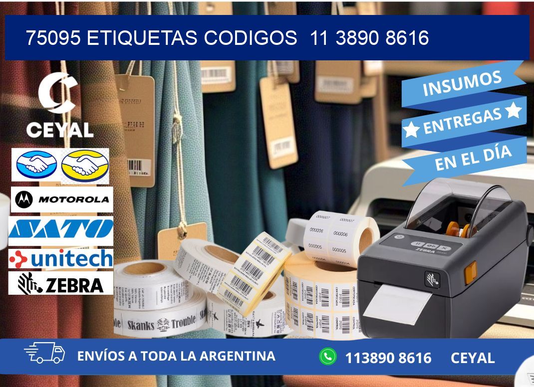 75095 ETIQUETAS CODIGOS  11 3890 8616