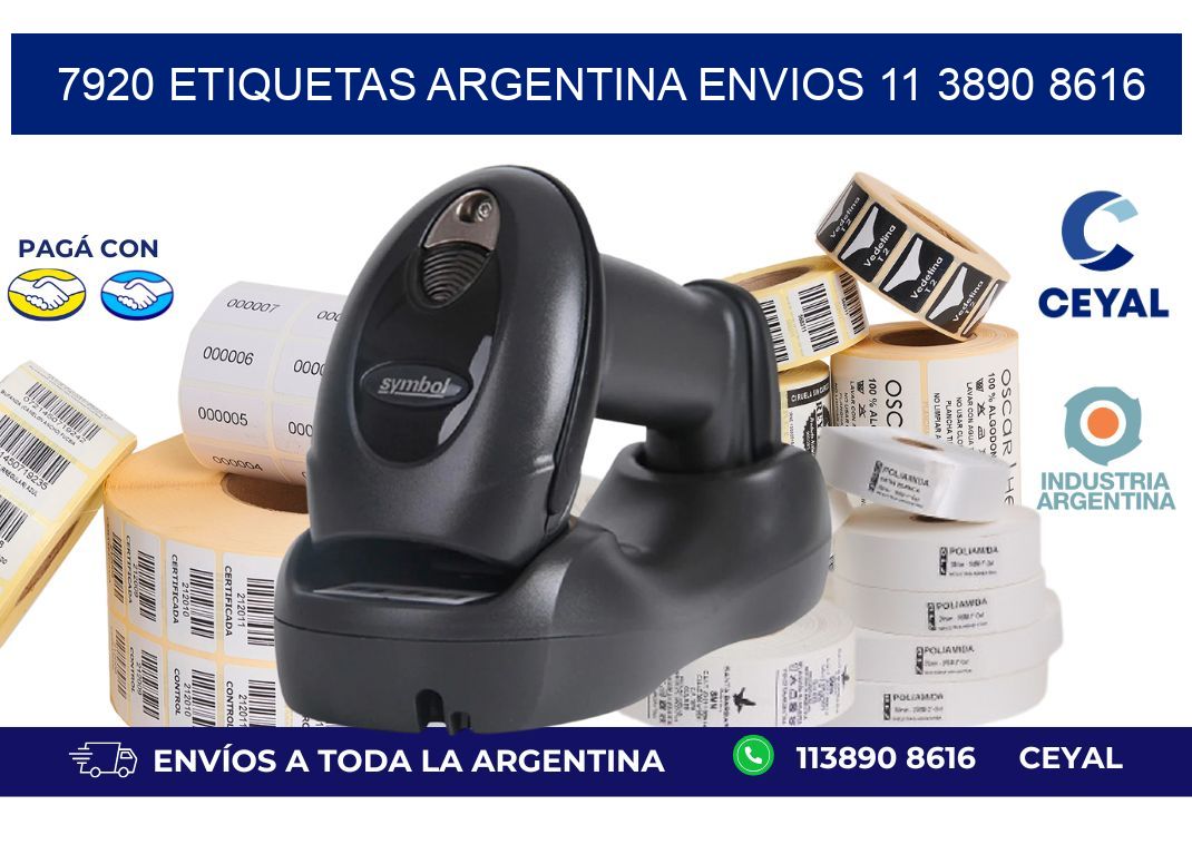 7920 ETIQUETAS ARGENTINA ENVIOS 11 3890 8616